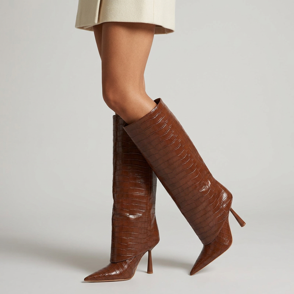 Talons aiguilles Dagger marron